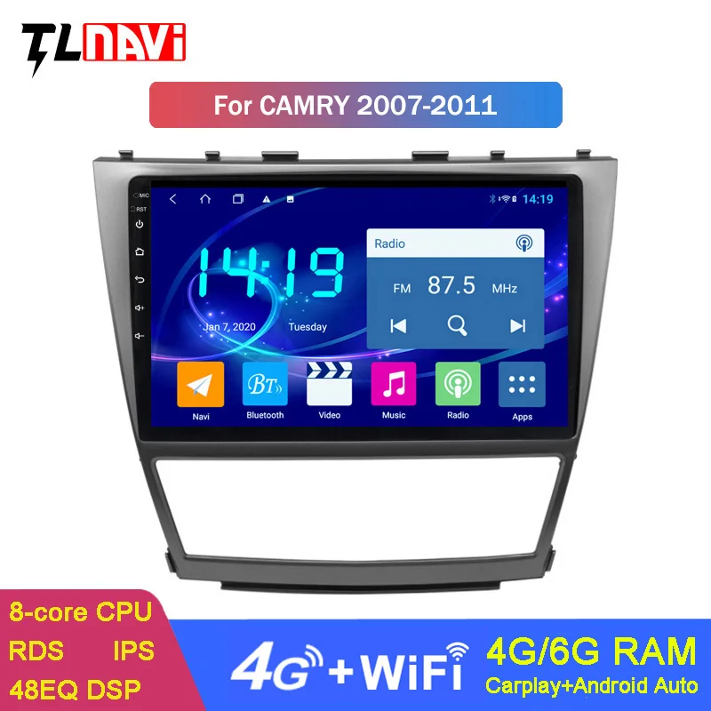 

6G+128G Android 10 Car DVD GPS For Toyota Camry 2006-2012 Navigation System Stereo Audio Radio DSP CARPLAY