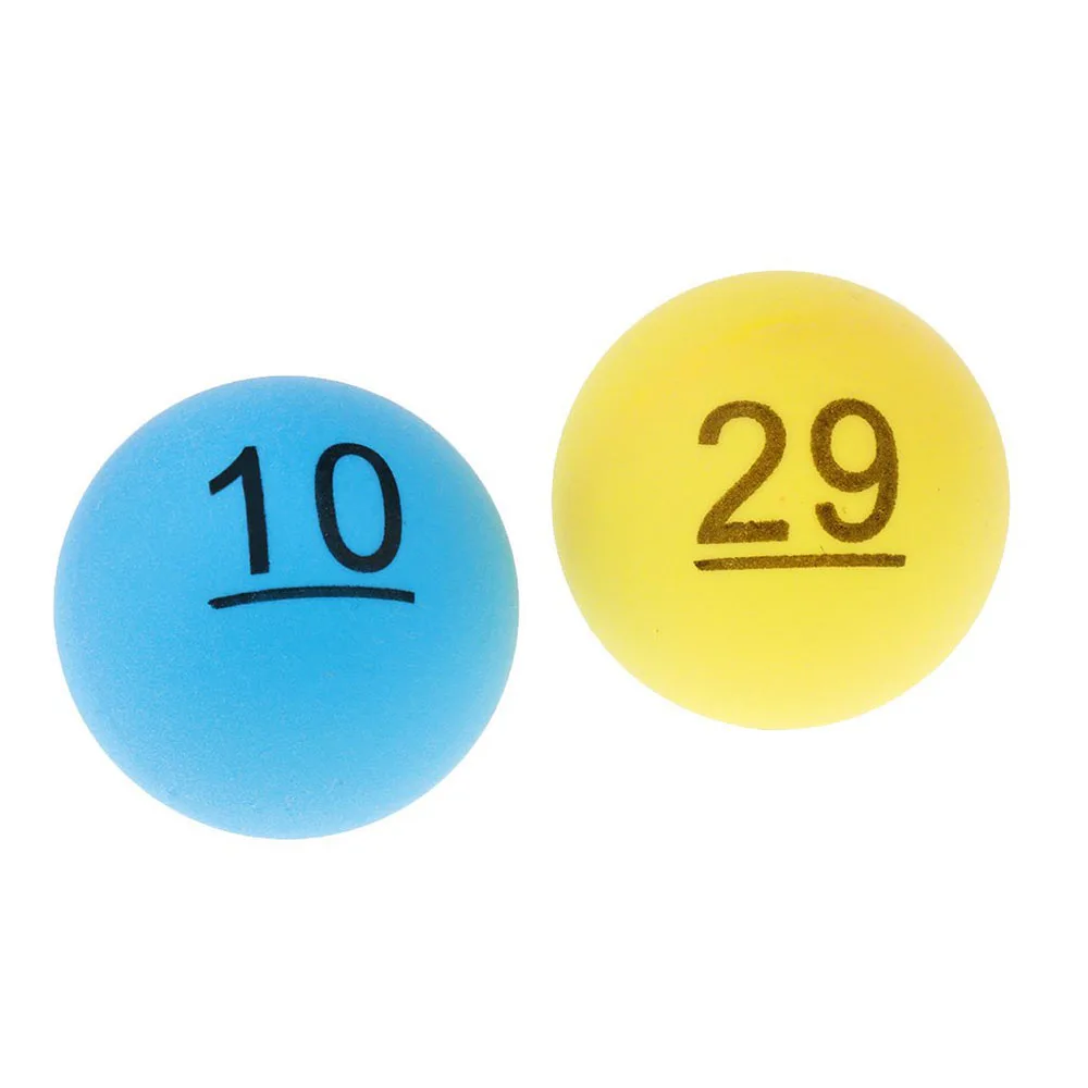 50 шт. красочный номер настольный теннис мяч пинг понг мячи обучение лотерейная
