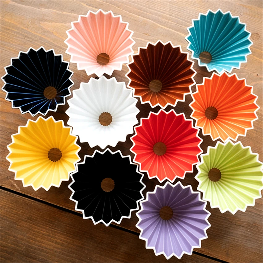 

New Arrival Espresso Coffee Filter Cup Ceramic Pour Over Coffee Maker with Stand V60 Funnel Dripper Coffee Accessories