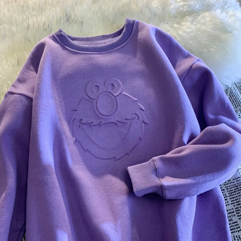 Толстовка женская с круглым вырезом шикарный свитшот 3D рисунком зимний топ для