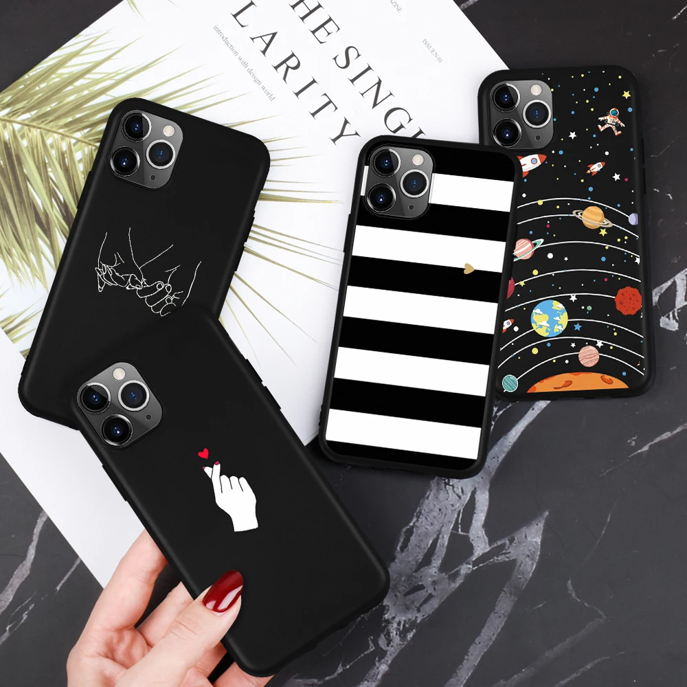 Soft TPU Silicone Phone Case For iPhone 11 Pro Max 2019 Xs Xr X 6 6S Plus Space Pattern |