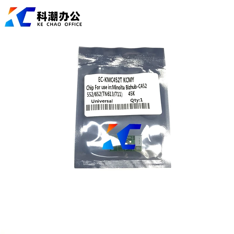 Тонер чип KECHAO совместимый для Konica Minolta C652 C552 C452 C654 C754 TN613 TN711 части копира|Детали и