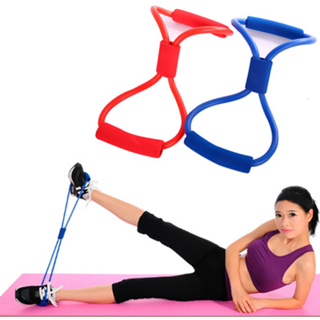 

2Pcs Muscle Chest Expander Rope Training Bands 8 Type Workout Fitness Exercise Yoga Tube Yoga Pilates Fitness Equipment Tools