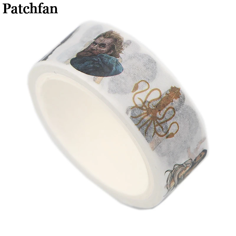 Patchfan Игра престолов 90s Забавный DIY Скрапбукинг детская Бумага васи маскирующая Лента Печатный шаблон стикер Пастер A2345