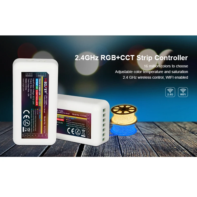 Пульт дистанционного управления Miboxer FUT039 беспроводной 4 зоны 2 ГГц RGB +