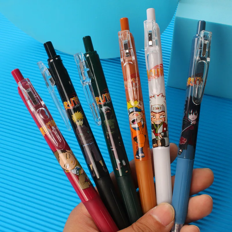 

36 pcs/lot Kawaii Ninja Press Gel Pen Cute 0.5mm black ink Signature Pens School writing Supplies Promotional Gift