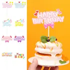 Милые украшения для празднования дня рождения детей, звезда, торт, Топпер, выпечка, воздушный шар