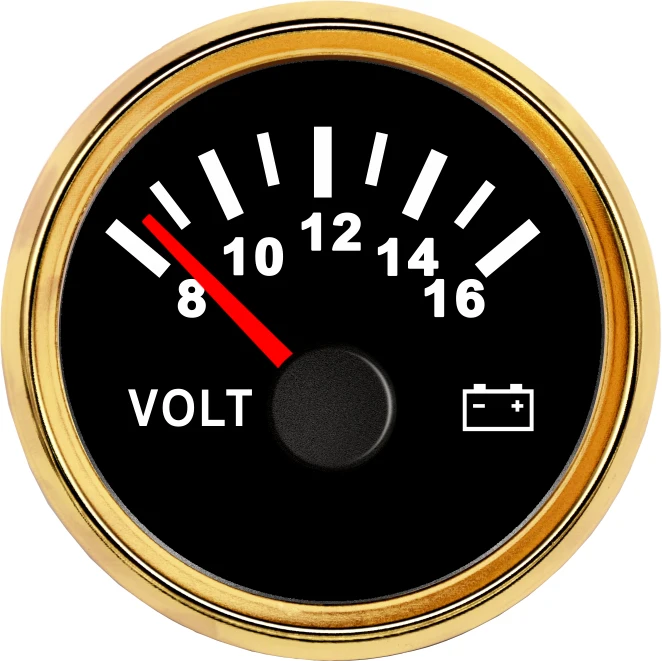 8-16V 800-00058 Вольтметр yacht 12 Вольт 8-16 в 16-32 в автомобильный мото rcycle painel цифровой мото дисплей вольтметр измеритель напряжения для авто лодки ATV UTV 52 мм fit Mairne Yacht moto rcycle автомобильный вольтметр измерительные приборы 8- 16 вольт с красной подсветкой 16-32 в - Цвет: 8-16V 800-00058