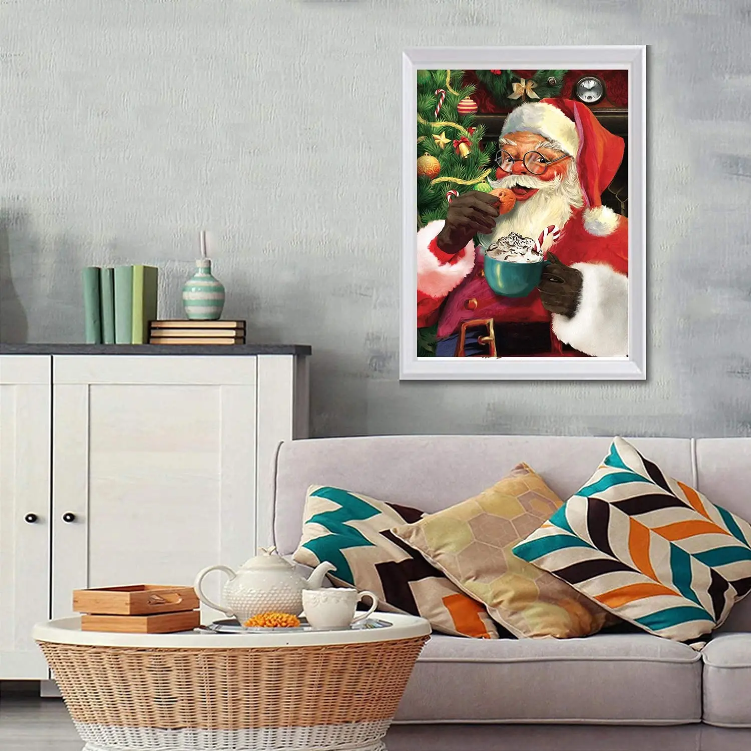 

Картина по номерам «Санта клау ест», 60x80 см