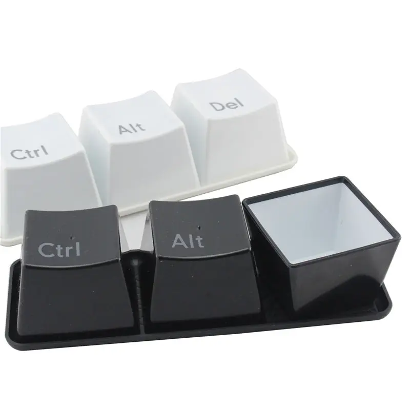 3 шт./компл. Новинка креативная простая клавиатура Ctrl Alt Del Тип Чай Кофе чашки кофе |