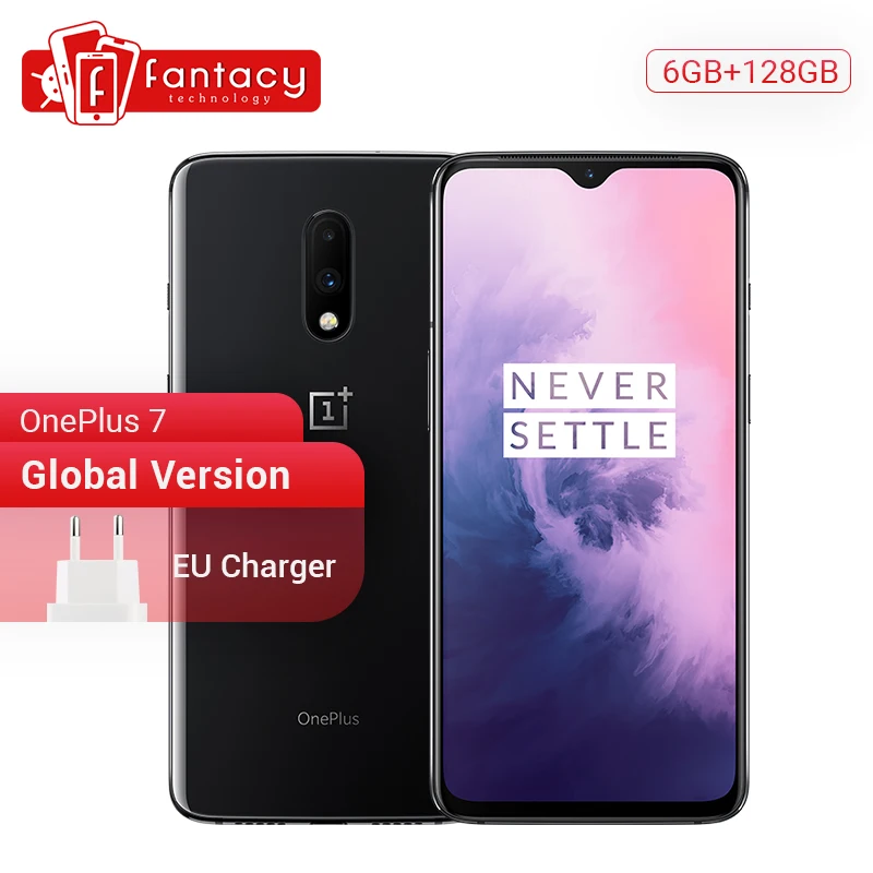 Глобальная версия OnePlus 7 6 ГБ ОЗУ 128 Гб ПЗУ Смартфон Snapdragon 855 41 &quotоптический AMOLED
