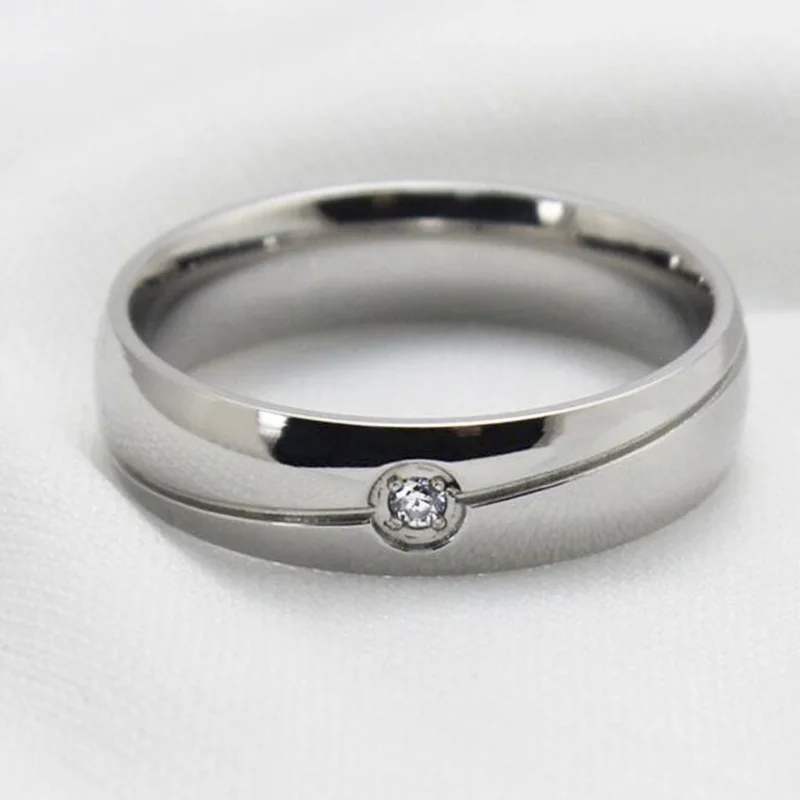 Alibaba-Express обручальные кольца для женщин и мужчин ширина 6 мм посеребренное кольцо