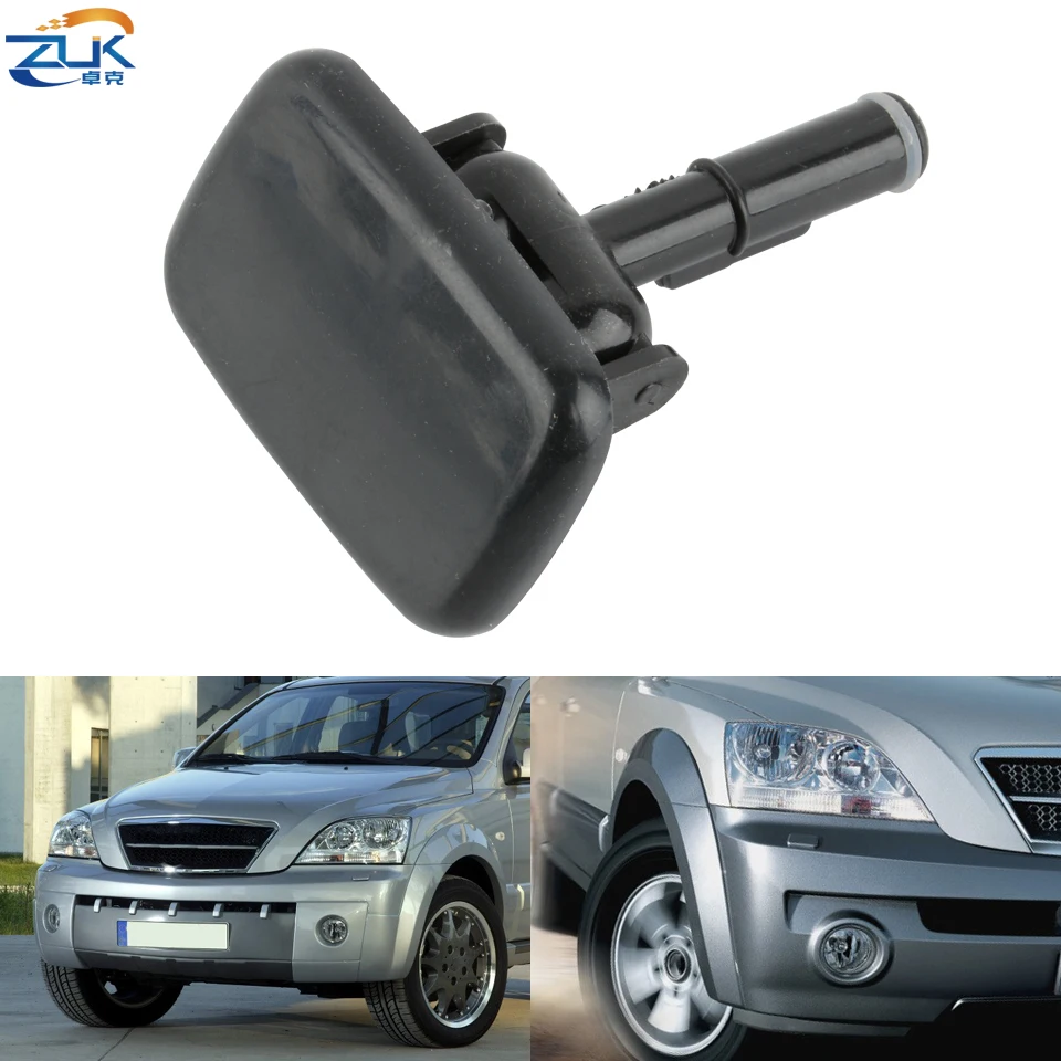 

ZUK High Quality Front Bumper Headlight Headlamp Washer Nozzle Cover Cap Housing For KIA Sorento 2003 2004 2005 2006 Base Color