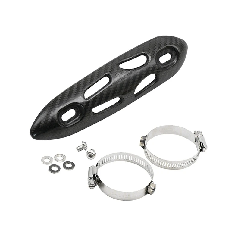 Мотоцикл углеродного волокна глушитель трубы тепловой щит крышка пятки защита