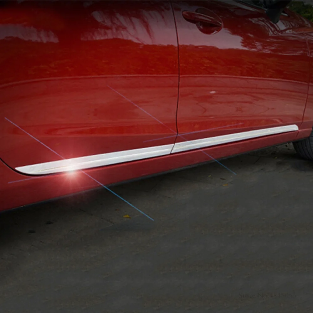 Для Mazda 6 M6 Atenza 2014 2017 защита корпуса для наружных дверей из АБС хрома боковая