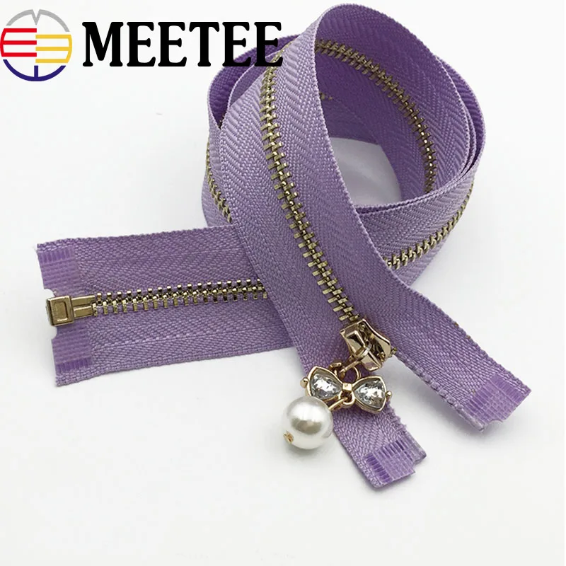 1 шт. металлические застежки молнии с открытым концом DIY Автоматическая