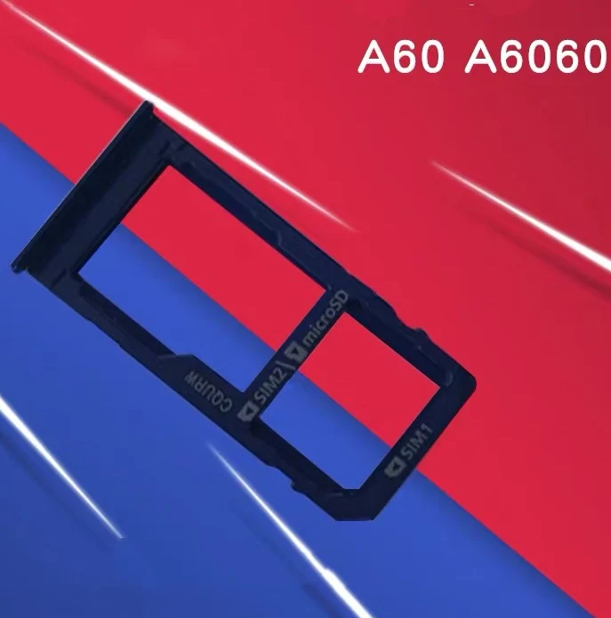 Слот для sim-карты телефона Samsung Galaxy A60 A6060 Оригинальный Micro SD адаптер сотового