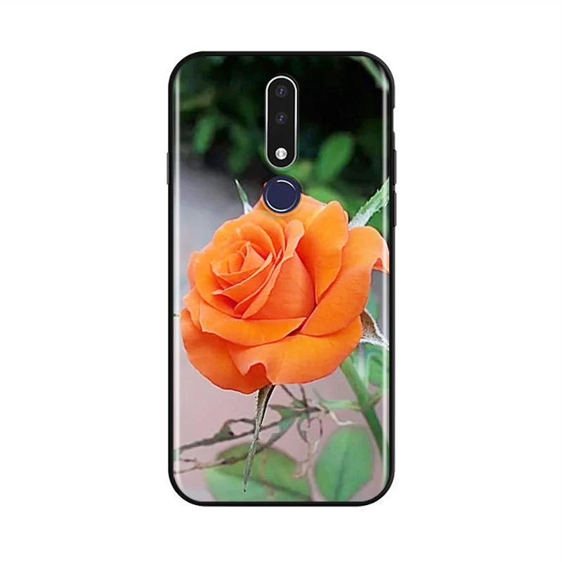 Beauty Floral Rose for OPPO Realme C2 2 A31 A5 A7 F15 F11 F9 F7 F5 R17 R15 R9S K5 K3 Pro 2020 2018 Black Phone Case