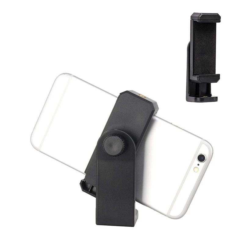Unique Design 1/4Screw Head Phone Holder Smart Stand Tripod Monopod Clip Mount 360 Degree Rotation Black Desk | Мобильные телефоны