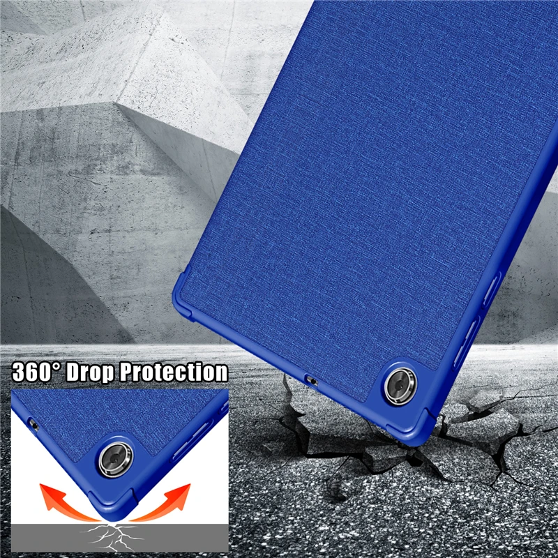 

Multi Angle Magnetic TPU Back Cover Fit For Lenovo Tab M10 HD 2nd Gen (2020) 10.1 inch TB-X306X TB-X306F Auto Sleep/Wake