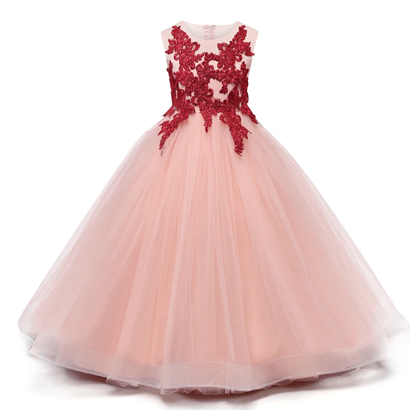 Элегантное платье принцессы для девочек 2019 Летнее Детское вечернее праздничное