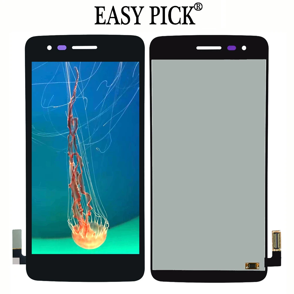 Black LCD No Frame Для LG K8 Aristo M200N M210 MS210 US215 ЖК-дисплей Дисплей кодирующий преобразователь сенсорного экрана в сборе с рамкой - Цвет: Black LCD No Frame