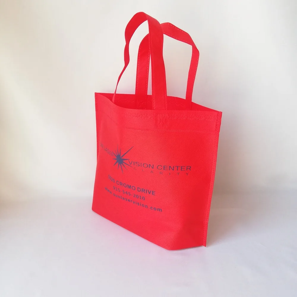 500 шт./лот переработанные складные нетканые сумки для покупок могут быть