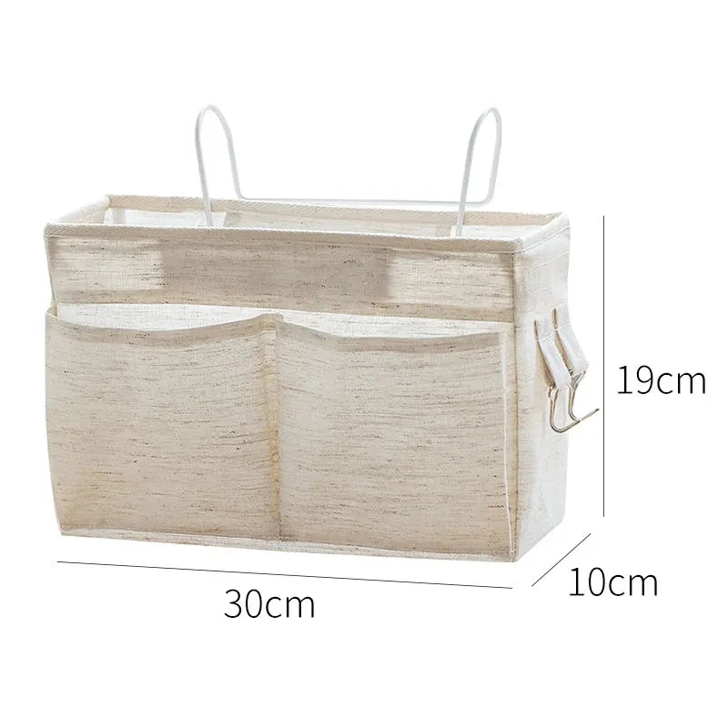 

Fabric bedside storage bag hanging bag student dormitory upper bunk hanging basket artifact sorting storage bag bedroom bedside