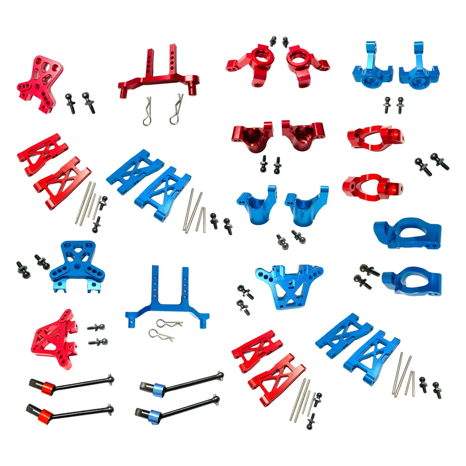 

Waterproof RC Car Parts Foot Upgrades Metal Front Axle Cup Steering RC Car Replacement for Traxxas Teton 1:18