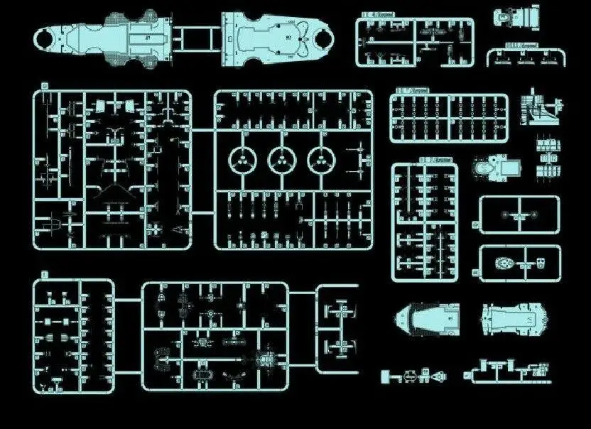 Flyhawk FH1132S 1/700 немецкий линкор Bismarck 1941 [Deluxe Edition] -набор моделей масштаба |