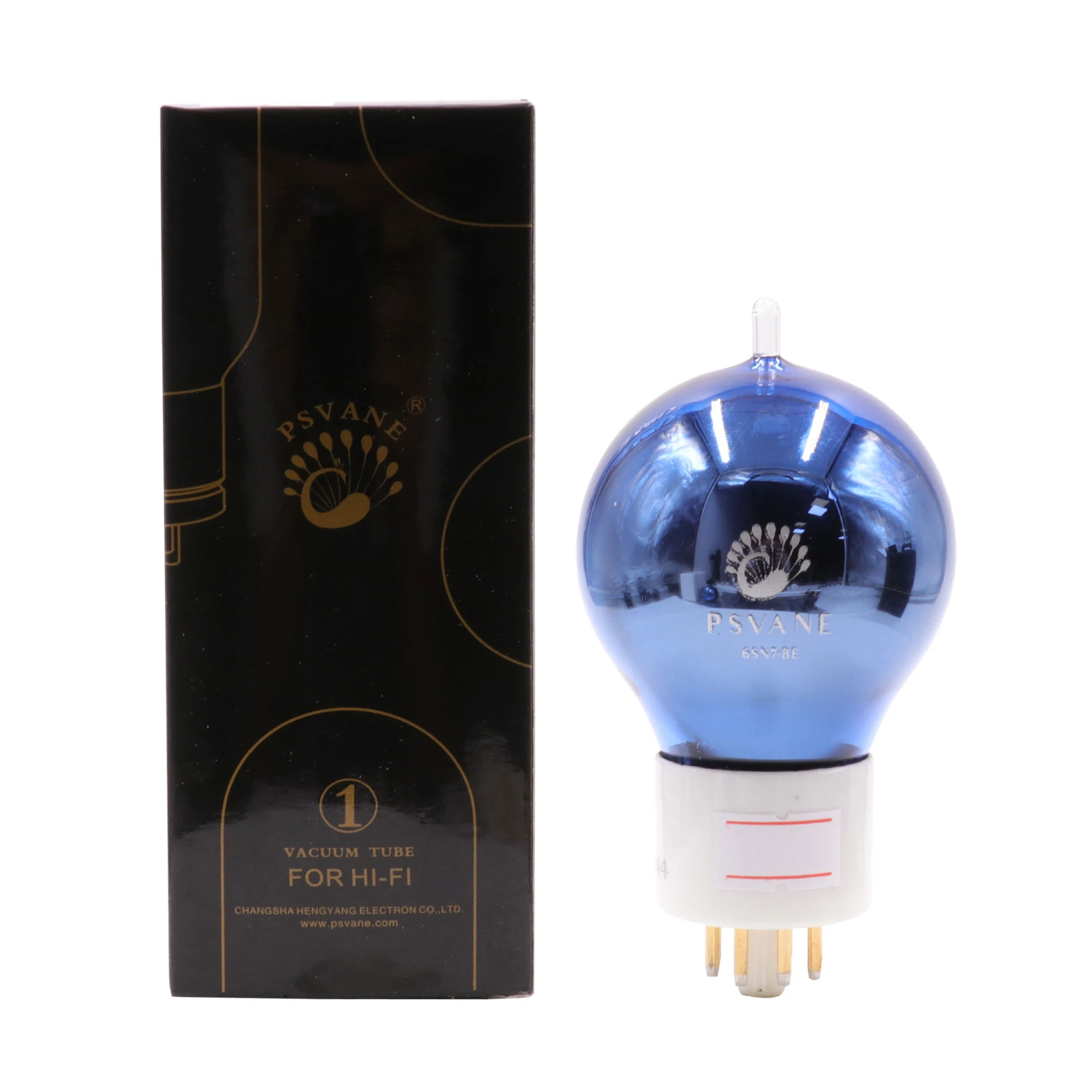 PSVANE 6SN7-BE Vacuum Tube Blue Glass shell Special Customize Version Plate Gold Pin Replace 6N8P 6H8C 6SN7 Matched Pair enlarge