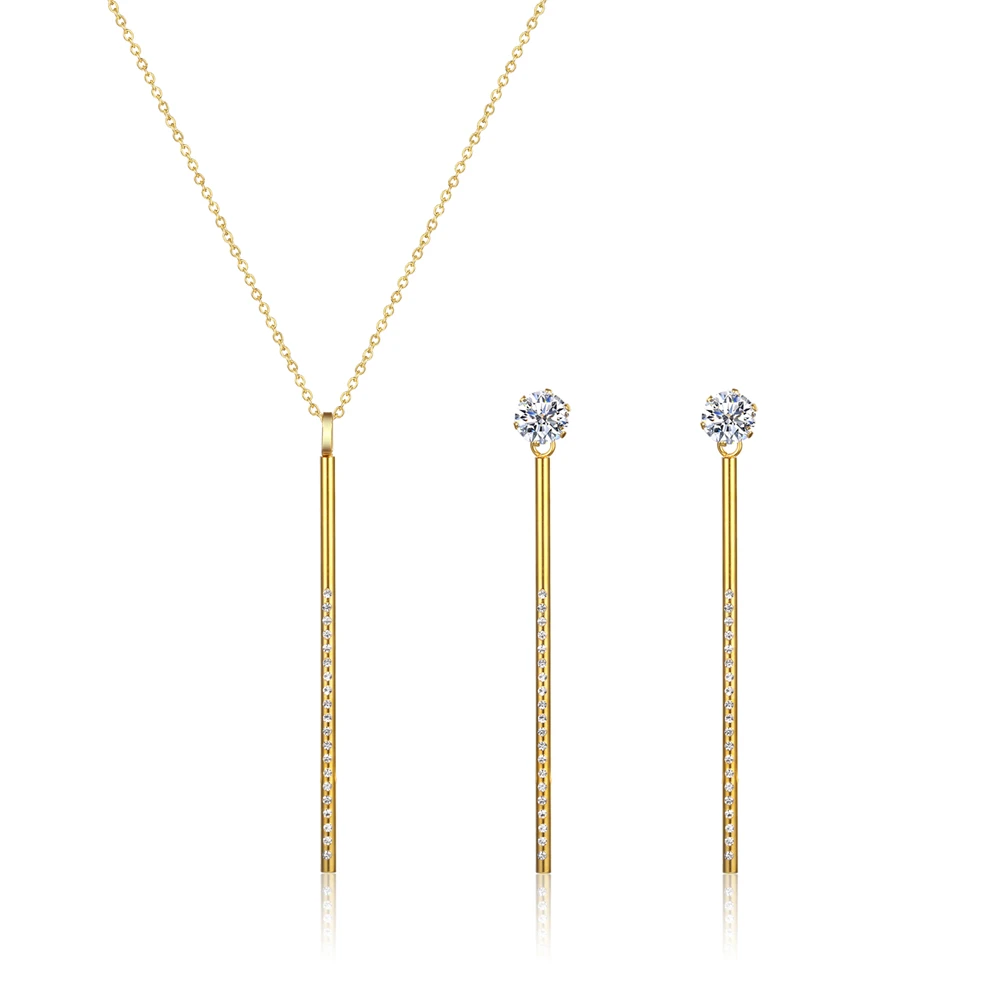 Модные длинные серьги и подвески из циркония ожерелья ювелирные наборы