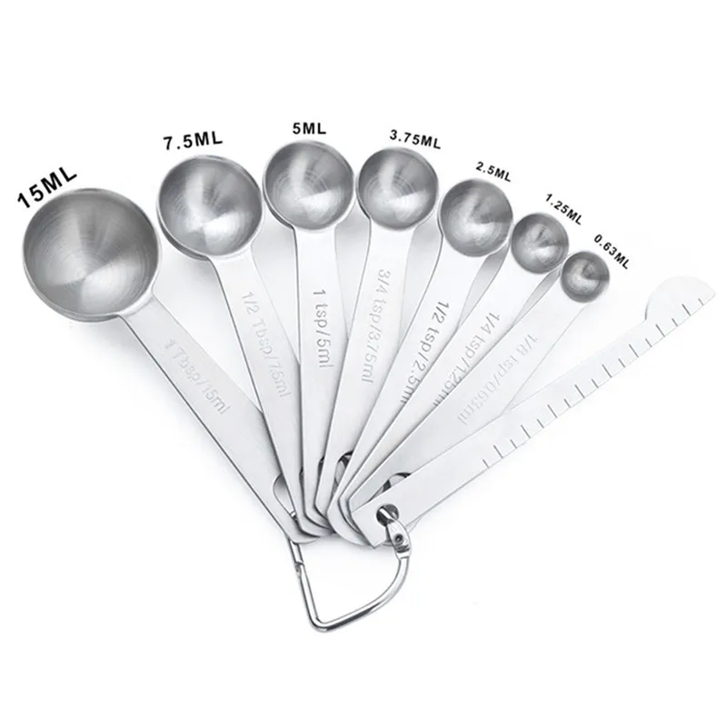 

Stainless Steel Measuring Spoons Measuring Spoons Cups Set For Dry And Liquid Ingredients 8 pack