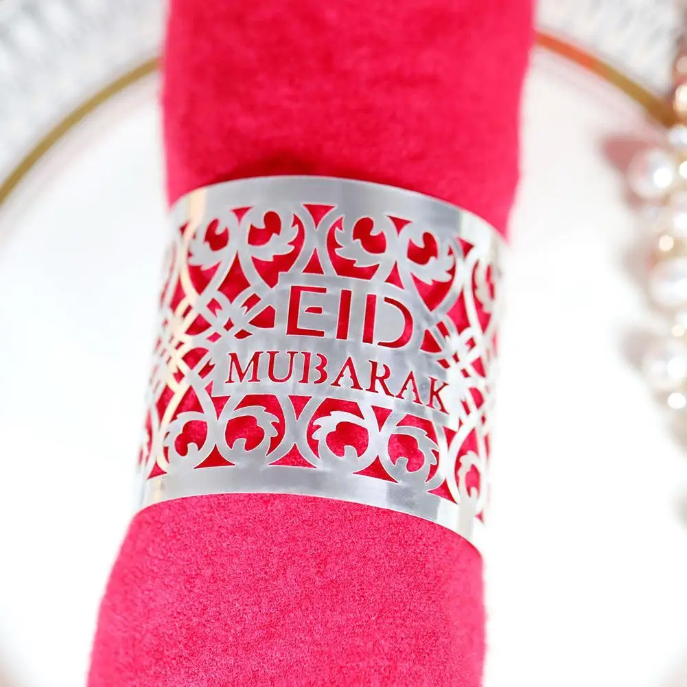 

5pcs Ramadan Decoration Napkin Holder Table Decoration Hollow Out Paper Napkin Holder Eid Mubarak Ramadan Kareem Decor