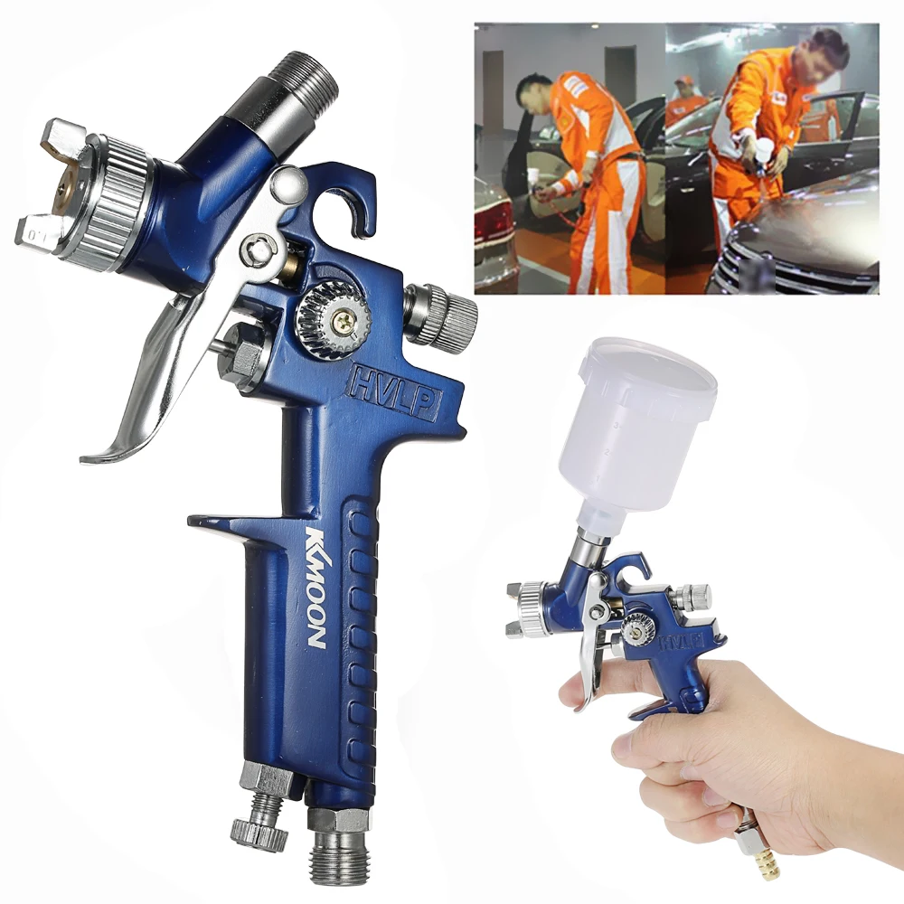 

1.0mm Mini Air Sprayer Airbrush Kit Touch-Up Paint Spraying Tool Gravity-Feed Air Brush Set Auto Car Painting for Spot Repairing