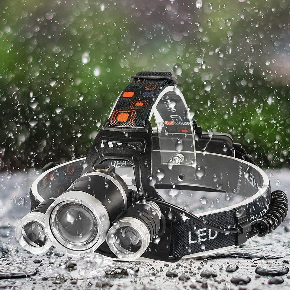 Headlamp Rechargeable Bright Led Headlight Powerful Helmet Flashlight for Fishing Hunting CampingTorch Lantern | Лампы и освещение