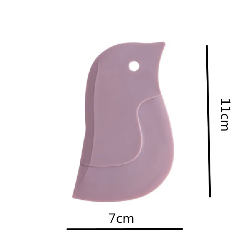 

1pcs Cartoon Multi-function Oil Scraper Kitchen Bathroom Decontamination Cake Baking Tool Oil Plate Scraper