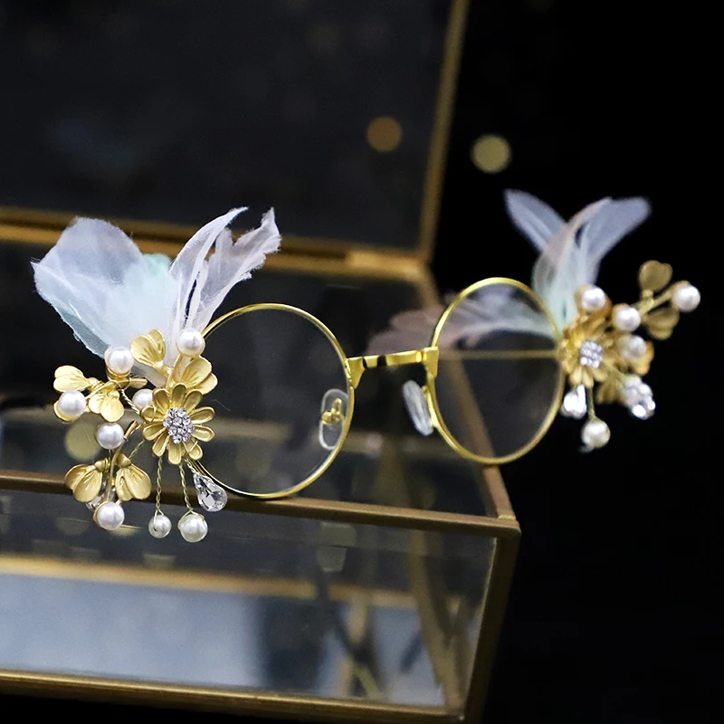 Оправа для очков детская с жемчужинами цветами и звездами | Тематическая одежда