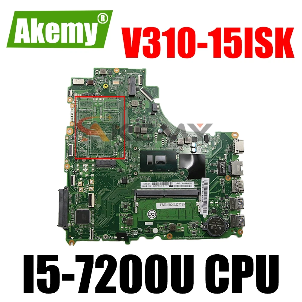 

Laptop motherboard For LENOVO Ideapad V310-15ISK V510-15IKB E52-80 I5-7200U Mainboard DA0LV6MB6F0 5B20M27718 SR2ZU