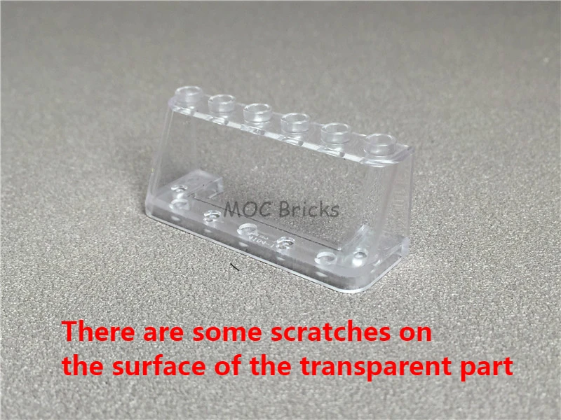 10 шт./лот MOC кирпичи Trans Прозрачный Автомобиль ветровой экран 2x6x2 подходит для 4176