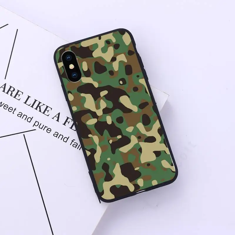 

Camo military Army Art aesthetics Phone Case for iPhone 11 12 pro XS MAX 8 7 6 6S Plus X 5S SE 2020 XR