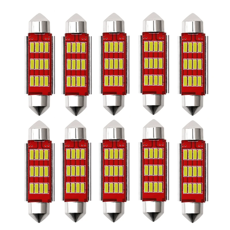 4014 12SMD C5W белый свет интерьера 31 36 39 41 мм клиновидные светодиоды для автомобиля