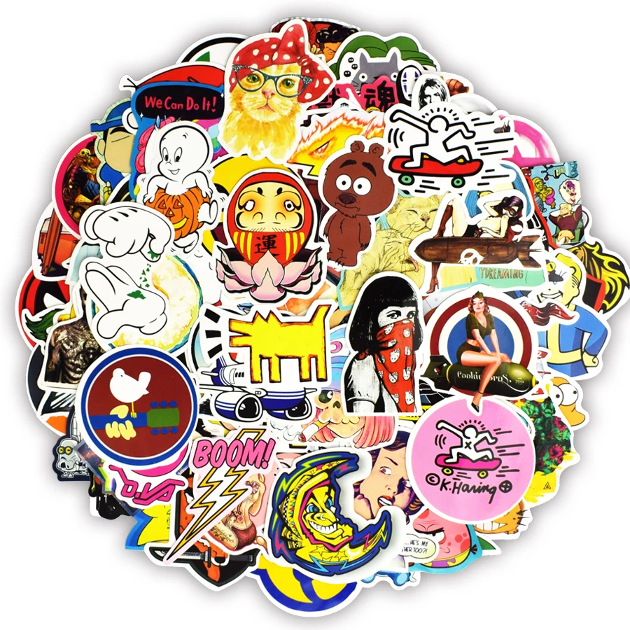 Наклейки граффити бренда Tide 200 шт. игрушки сделай сам наклейки на ноутбук телефон