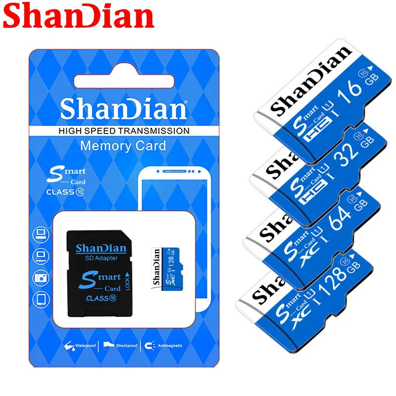SHANDIA Original memory card 128GB 64GB 32GB high speed flash 8GB microsd TF/SD Cards for Tablet/camera/mobile phone | Компьютеры и
