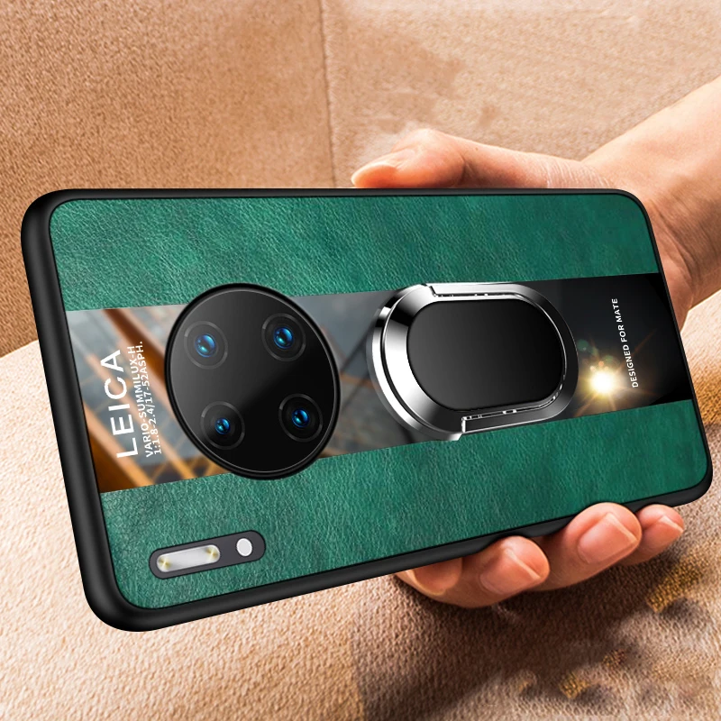 Роскошный кожаный силиконовый Магнитный чехол для телефона Huawei Mate 30 20 10 P30 P20 P10 Pro