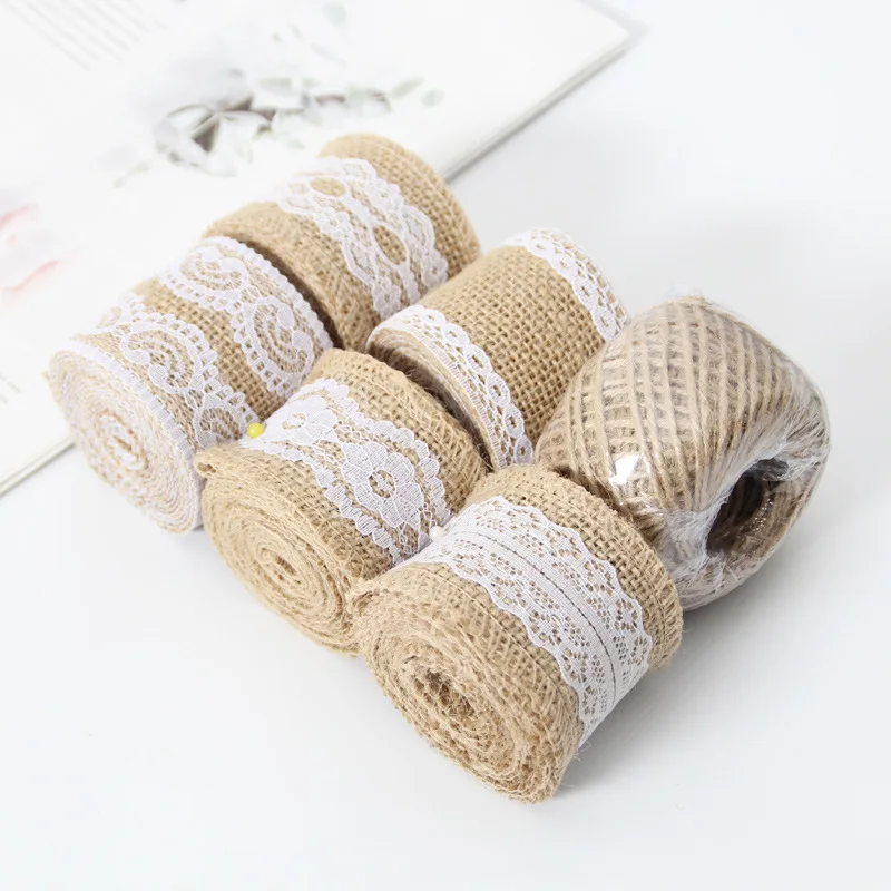 6 рулонов/комплект лента из кружева и льна | Дом сад