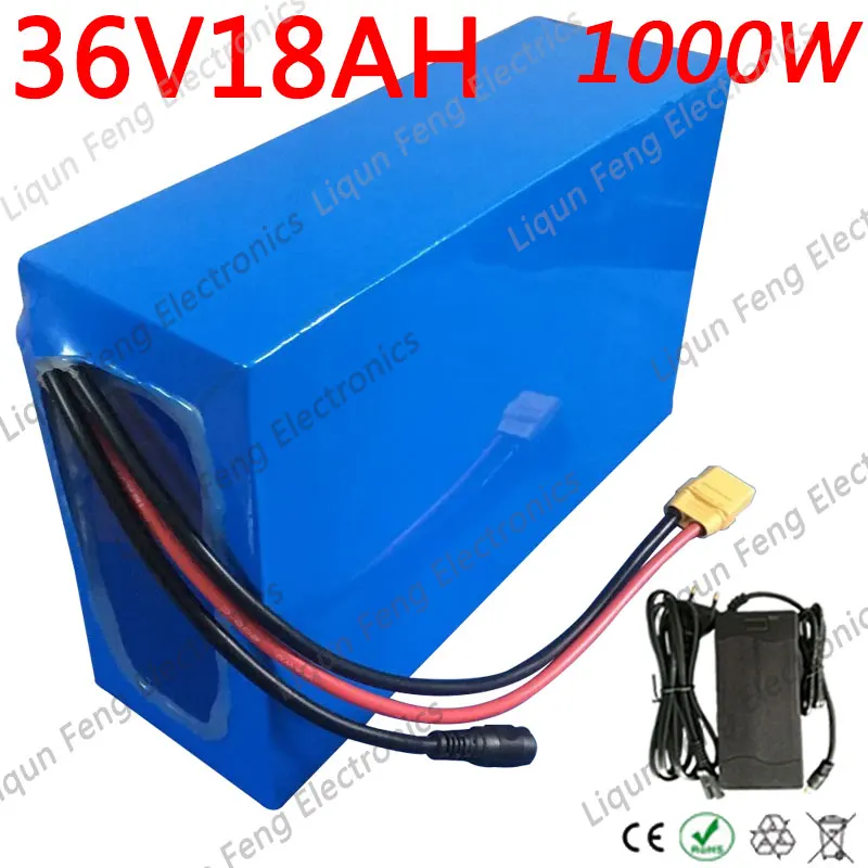36V литиевая батарея 18AH Электрический велосипед 500W1000W электрический скутер с 30A BMS