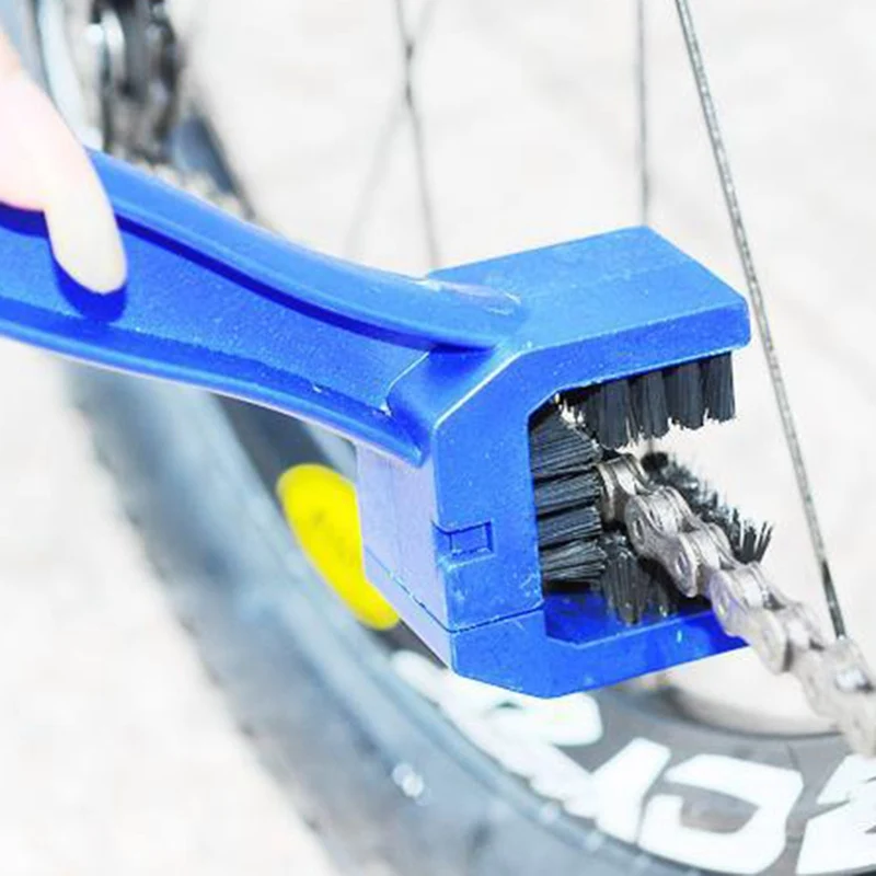 

Motorcycle Chain Cleaner Plastic Bike Bicycle Moto Brush Cycling Clean Chain Cleaner Outdoor Scrubber Tool for Road