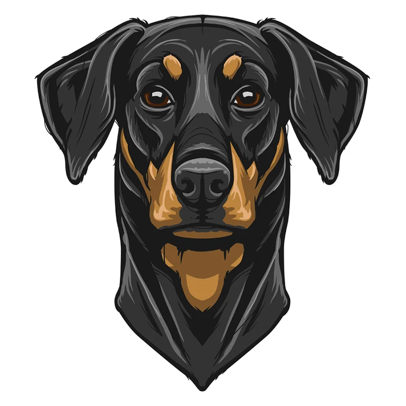 S50239 #13 см/15 см/17 см Индивидуальная ПВХ наклейка Dobermann Водонепроницаемая