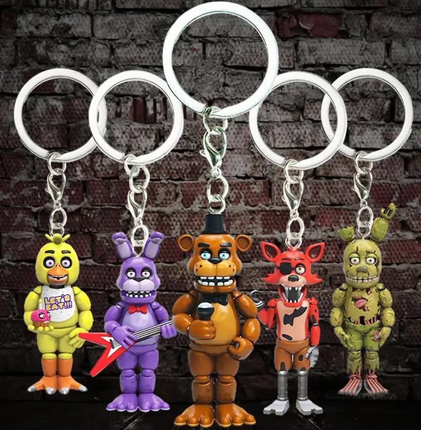 Брелок Freddy экшн фигурки игрушки аниме брелок из ПВХ Бонни Хэллоуин подарок на